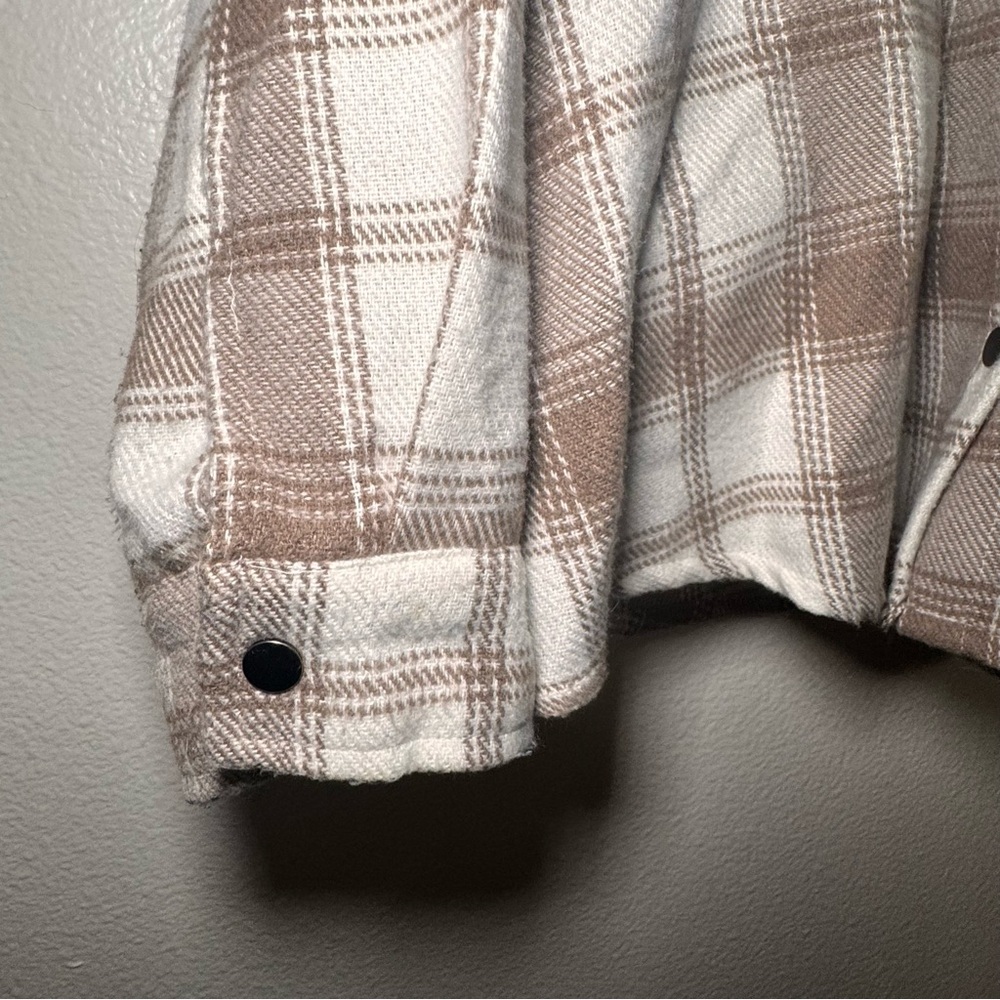 Ecothreads Plaid Snap Front Shacket Jacket 3x Neu… - image 3